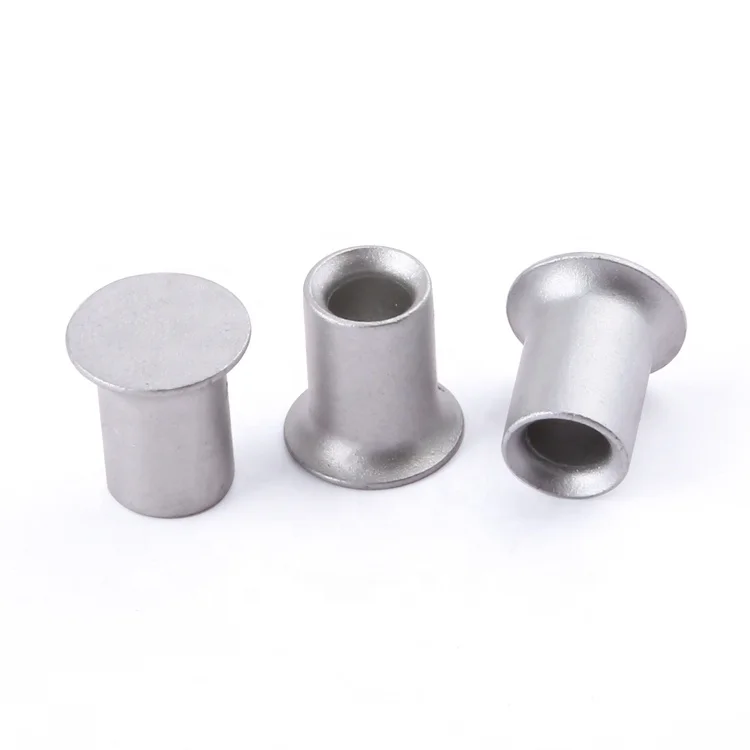 Non-standard customization flat rivet alloy steel silver grey dacromet for automobile industry