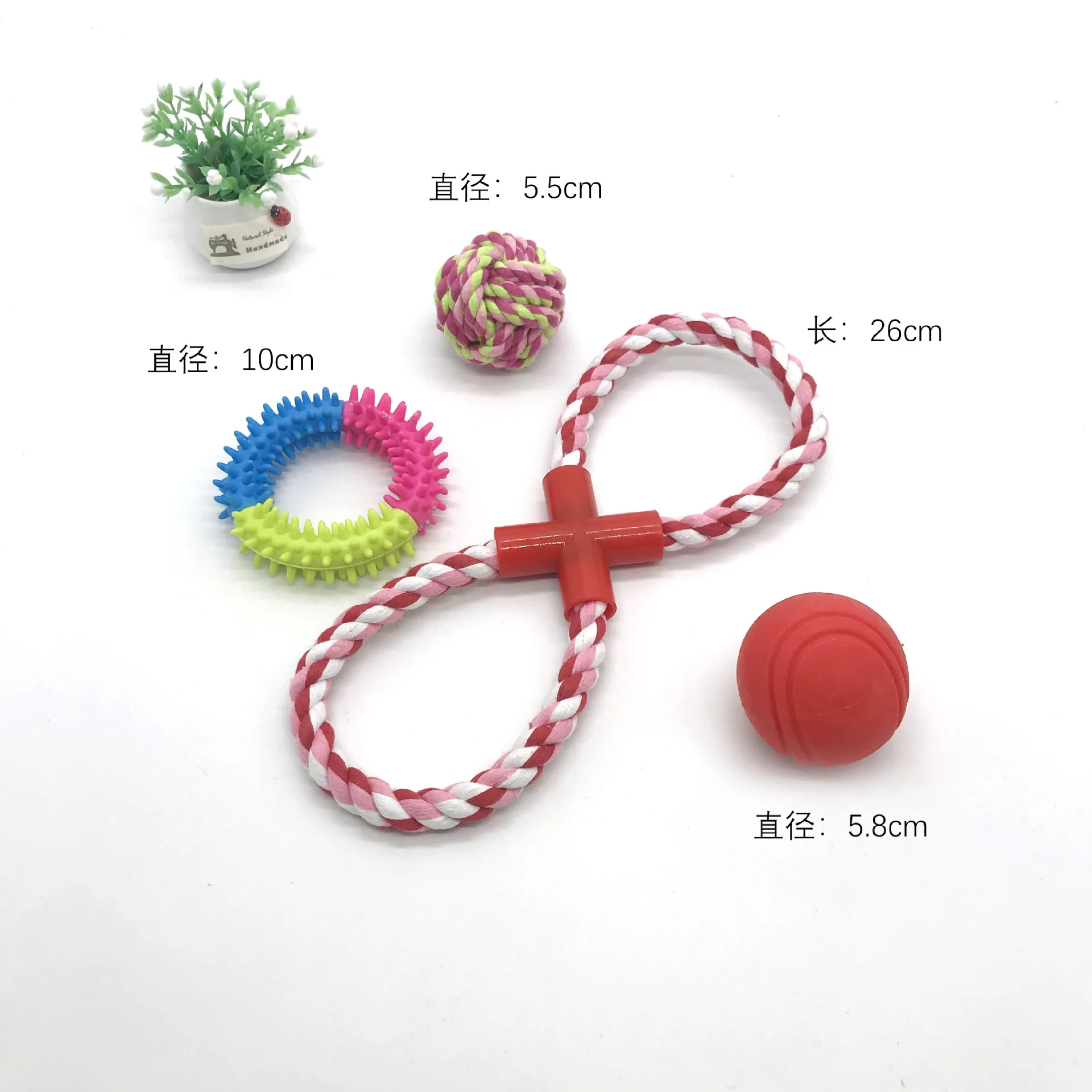 Popular Selling Dog Rope Teeth Cleaning Toys Set Pack Dog Chewing Toy Sets factory