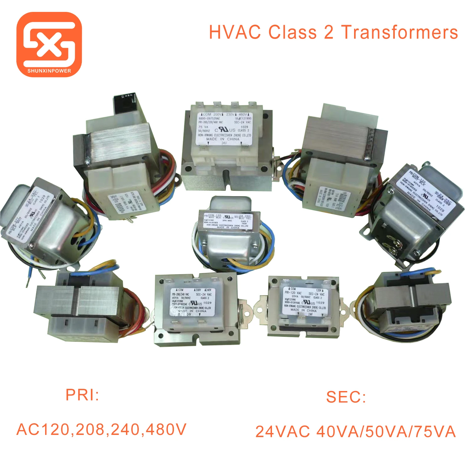 4011 Control Transformer 40va Primary Ac120v Secondary 24v,Hvac Furnace