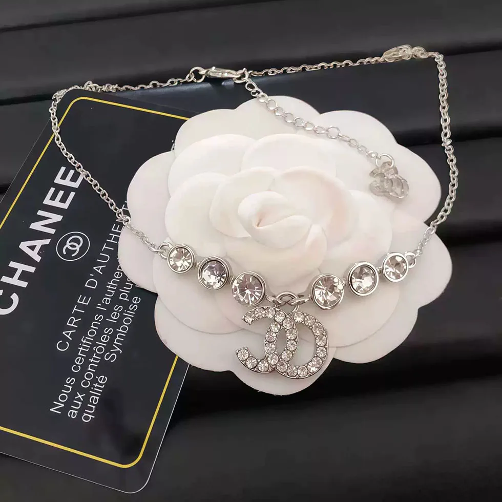 Stainless Steel Diamond Flower Jewelry Set