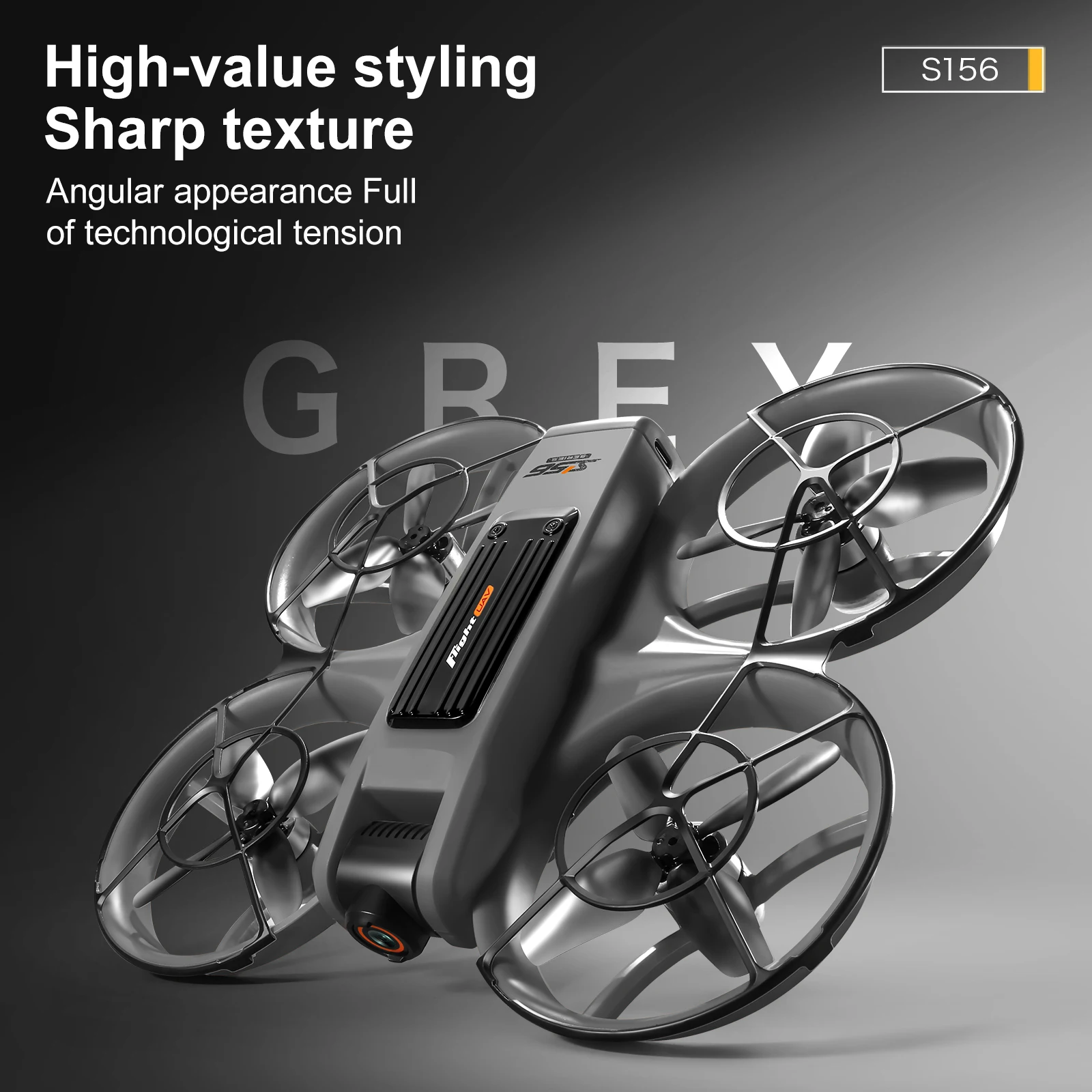 S156 Beginner Drone FPV HD Camera Brushless Motor Obstacle Avoidance Foldable Quadcopter with LED Screen Control