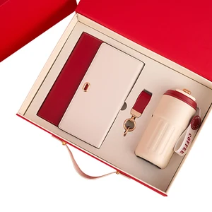 Custom Logo Gift Sets for Businesses Include Notebook Tumbler Umbrella Pen for Corporate Promotion Events