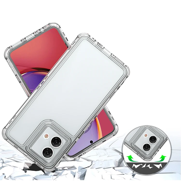 IVoler Anti-Jaunissement Clair Coque Pour Motorola Moto