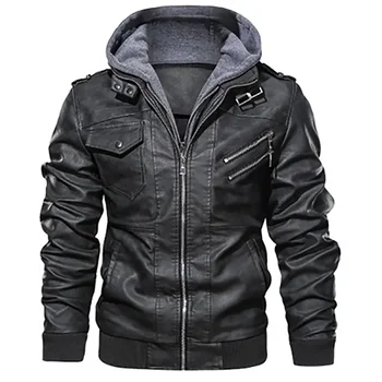 2024 Men's Outdoor Windproof Motorcycle Jackets stylish Leather Coat Jacket