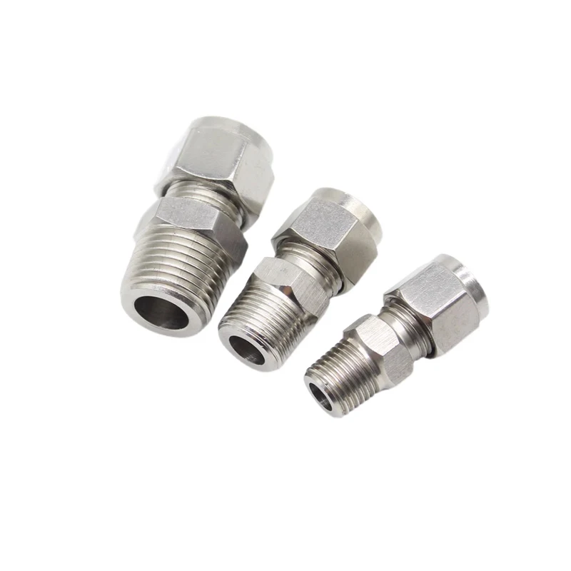 304 Stainless Steel Double Card Ferrule Fitting Copper Tube