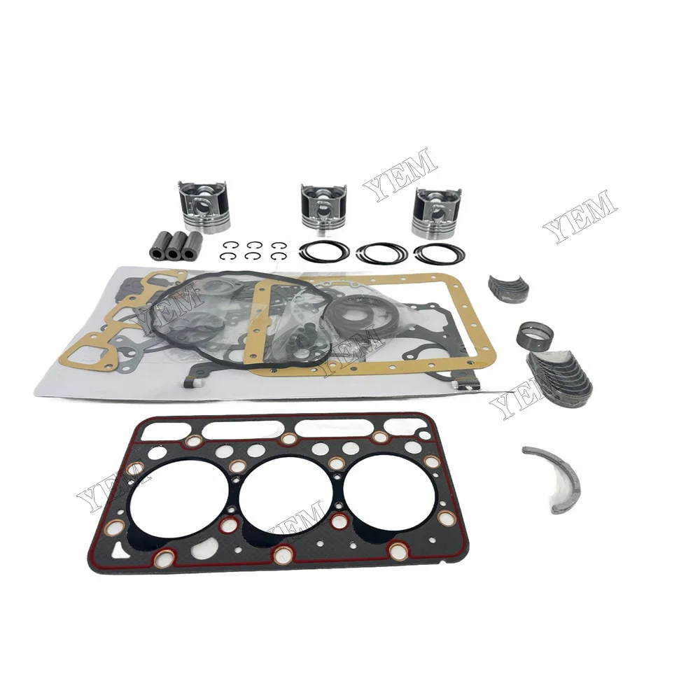 For Kubota D1462 Overhaul Re-ring Kit Piston Ring Full Gasket Kit Crankshaft Con Rod Bearing