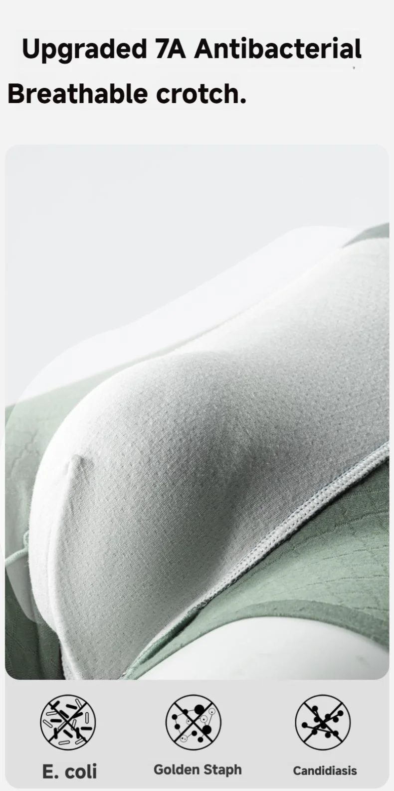 New Arrival Men's Underwear Breathable  Antibacterial Cotton Men's Boxer Briefs Cotton Men's Underpants Custom OEM Supplier