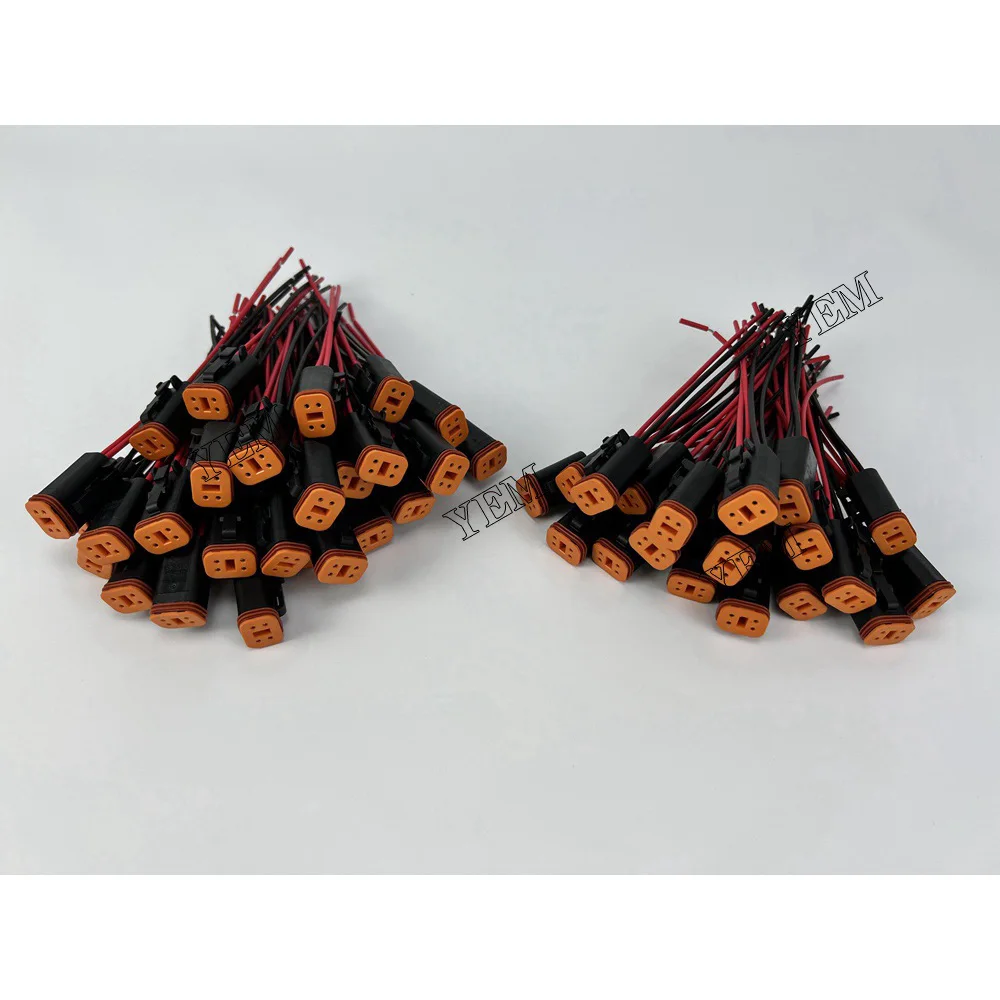 For Komatsu PC200-7 Throttle Motor Four-wire Connector High Performance Engine Parts