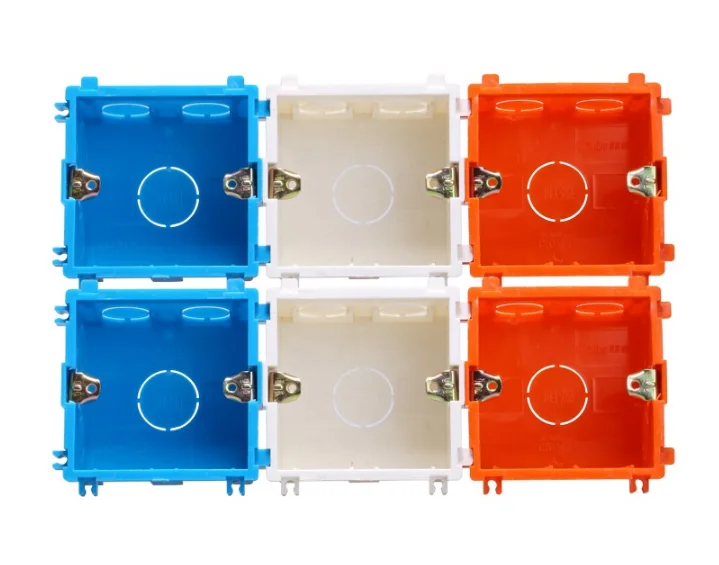 Single Box PVC Plastic Switch Box for Electrical Installations