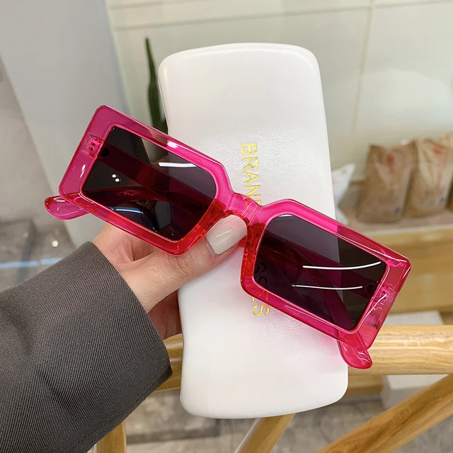 98040 Cheap Small Rectangle Women Sunglasses Square Small Lens