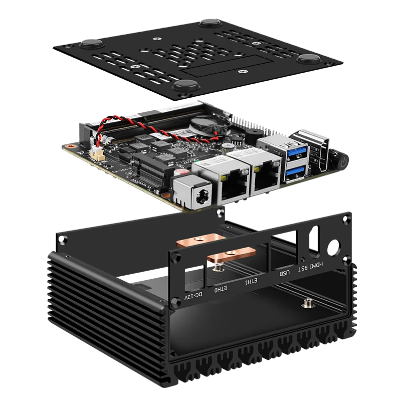 Cheap Fanless Industrial Mini Pc Intel Celeron N3050 N3700 J4125 Dual