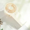 Mini ventilador de mano ZY-2501 - Blanco hueso [Funciona con batería]