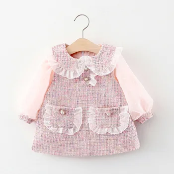 Eco-friendly Comfortable Skin-friendly Soft Sweet Baptismal Sustainable 0-18 Months Baby Girls Dress