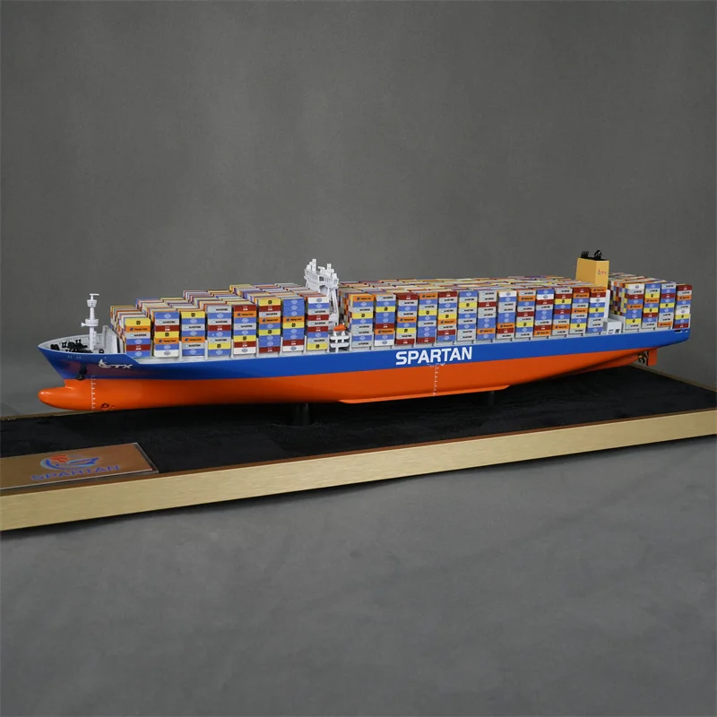 【A】O.A.S Customized 65cm Static Container Ship Model Factory Shipping Gift Workmanship for Occasions like Diwali