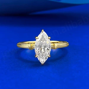 New Retro Knot Twist 6*12 Horse Eye Ring S925 Silver Gemstone with Lab Diamond Anniversary Women's Ancient Luxury