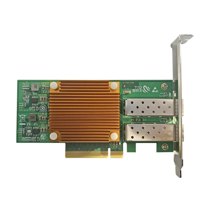 10G Intel 82599ES 2 Port Fiber Optic NIC Server Adapter Card with 10g 850nm Optical Transceiver
