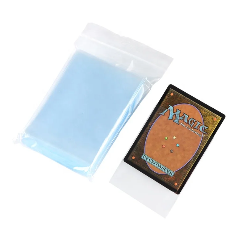 Henwei Durable Clear Plastic Card Protector Inner Sleeve Standard Game Card  for Magic for OEM