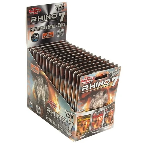 Super Hard Power Male Sexual Enhancement Rhino Sex Pill Packaging Medicine Capsules with Plastic Blister Packaging