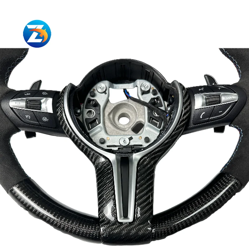 Alcantara/carbon Fiber Led Steering Wheel For Bmw F30 Series 1 G80 Led