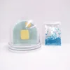 Blue heart-shape glitter