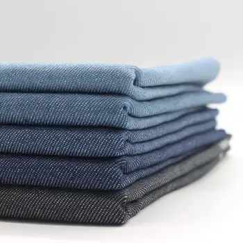 denim fabric high quality  for skirts 3/1  Slub 10.3oz dark blue grey Rope dyed