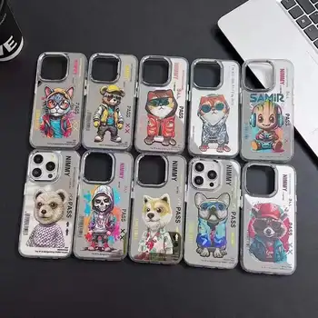 NIMMY mirror glaesses pet series hard phone case for iphone 11 12 13 14 15 pro max customize logo covers fundas para hombres