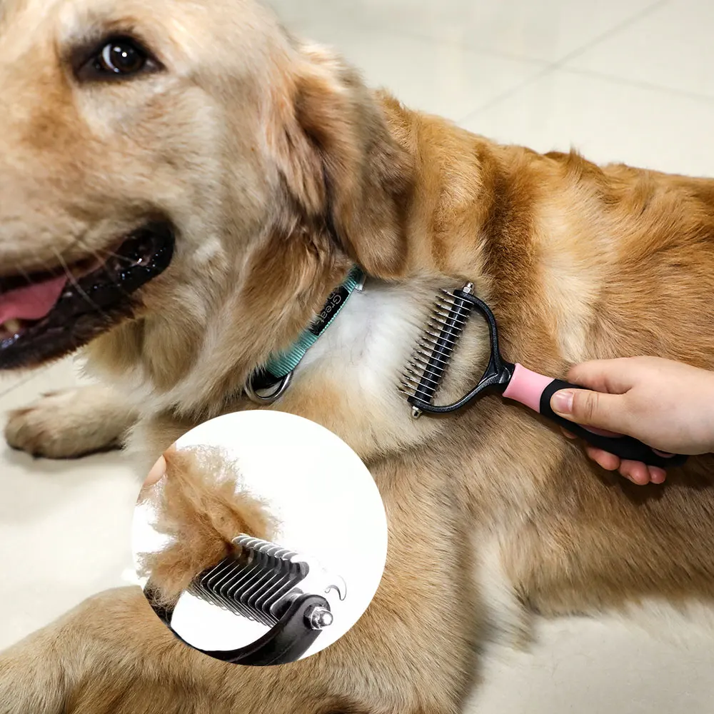 deshedding comb for dogs