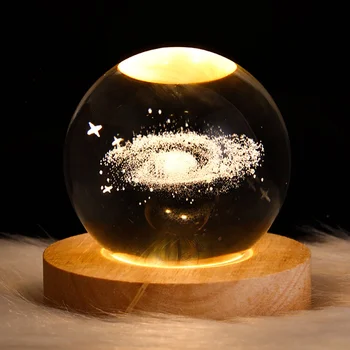 Biumart 2022 Moonlight Crystal Ball Night Light Ambience Projection 3d ...