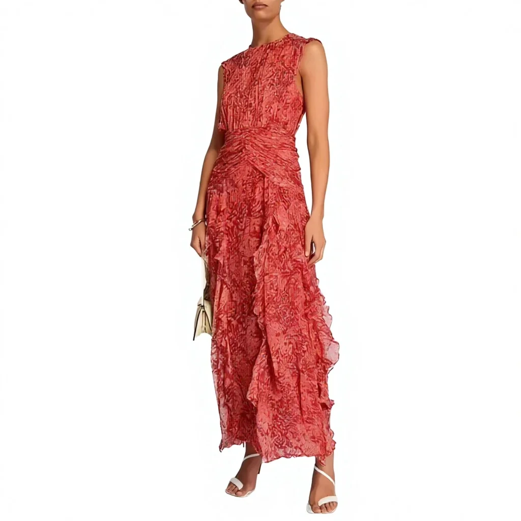 SS2312026 Europe America Cross-Border Fall 2025 Off-Shoulder V-Neck Organza Printed Pleated Skirt Elegant Commuting Evening Gown| Alibaba.com SS2312026 Europe America Cross-Border Fall 2025 Off-Shoulder V-Neck Organza Printed Pleated Skirt Elegant Commuting Evening Gown| Alibaba.com