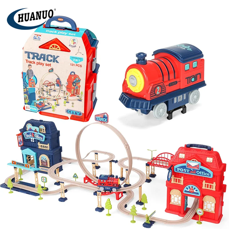 STEM Learning Toy 131 Pcs Train Track Set for Kids