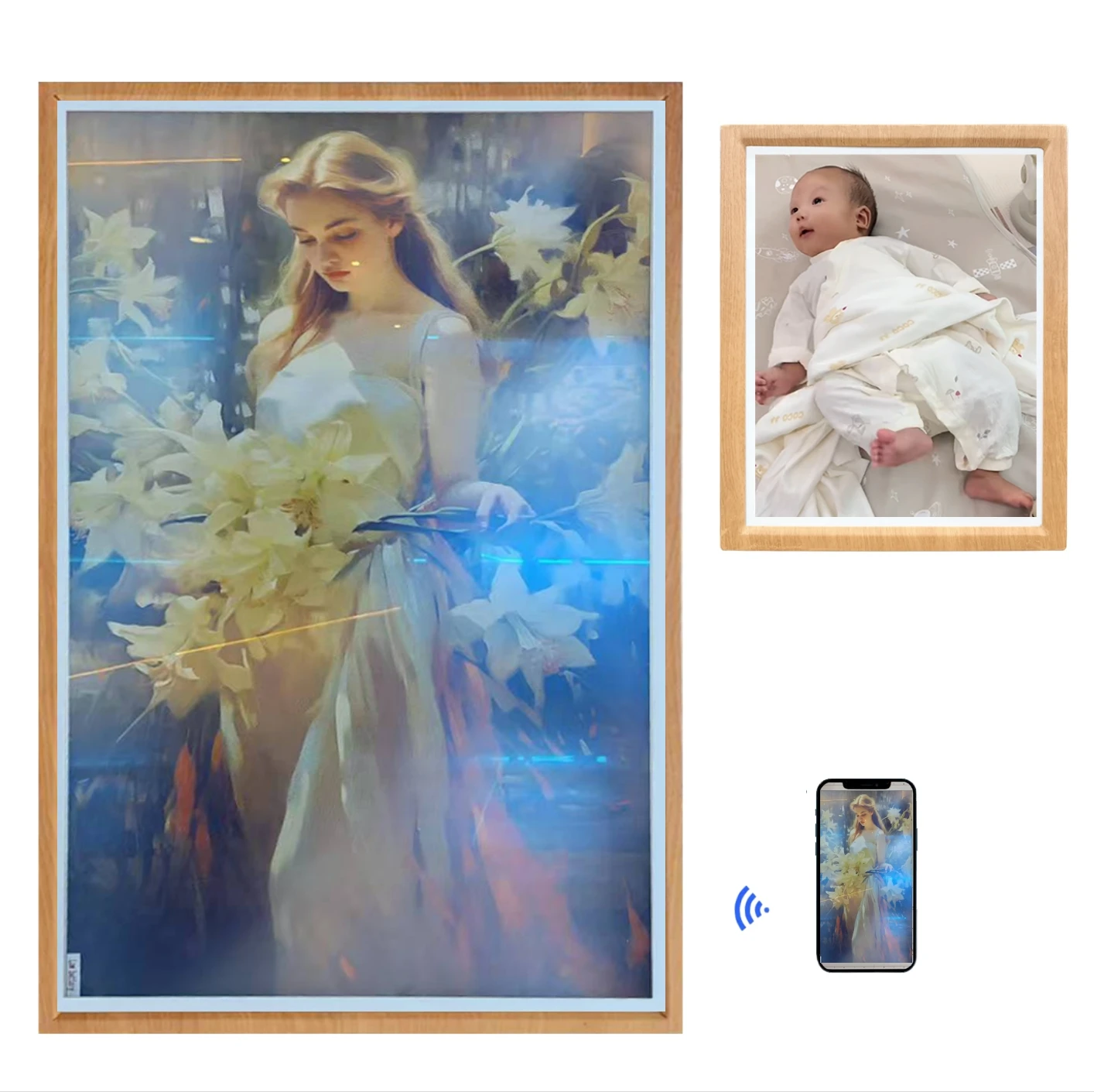 42 Inch the Largest Display E Ink 13.3 25.3 Wifi Multi Functional Digital Photo Frame with E Paper Custom E Ink Display