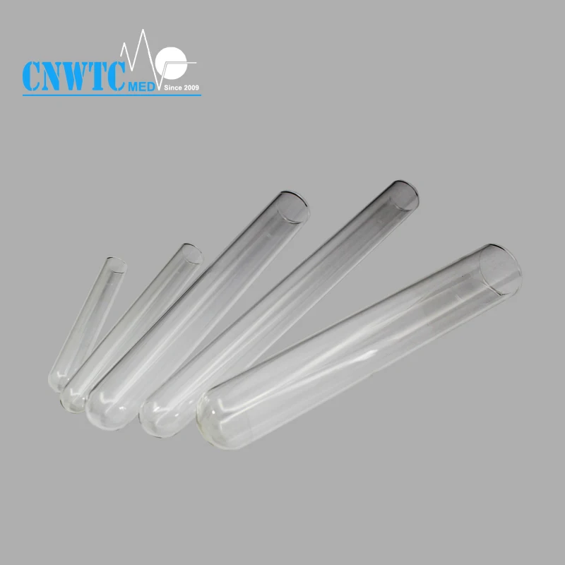 Borosil Quartz test Tube with Rim Flat Bottom test Tubes
