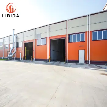 Modern Designed Steel Structure Factory Building Pre-Manufactured Fabricated Buildings Mill Workshop Plants