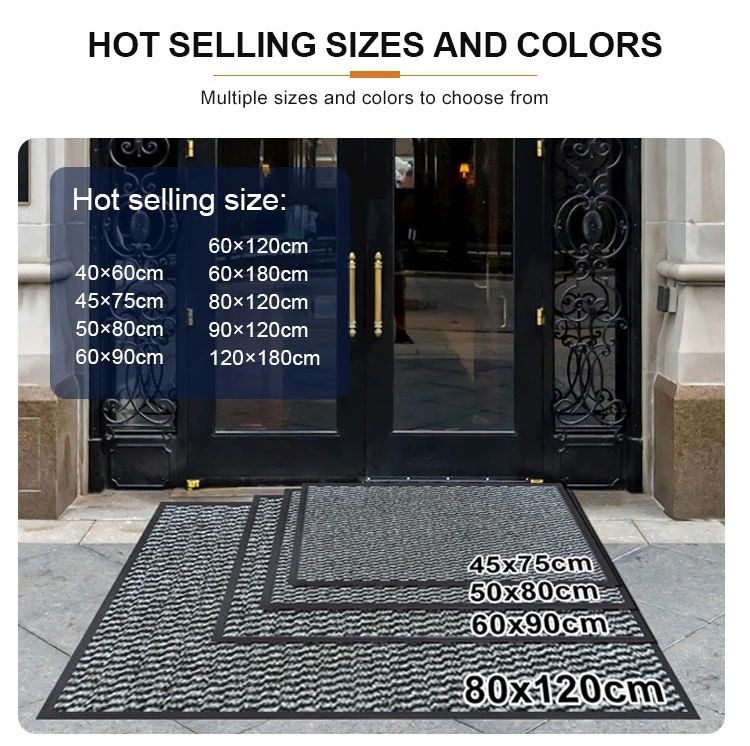 Durable Classic PP Cut Pile TPE Backing Doormat Modern Style Outdoor Entrance Mat(图7)
