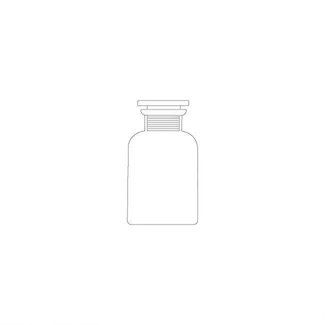 Reagent Bottle clear Wide Mouth,with Ground-in Glass Stopper or Plastic Stopper