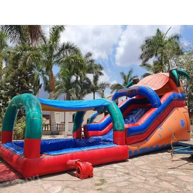 Inflatable Water Slide With Pool for Adult
