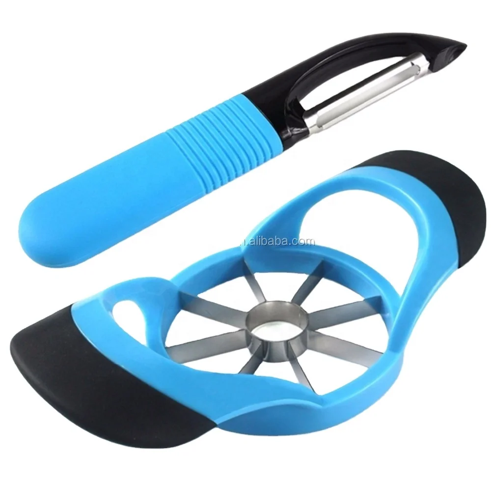 Хит продаж кухонные аксессуары нож из нержавеющей стали для резки фруктов и яблок слайсер с овощечисткой