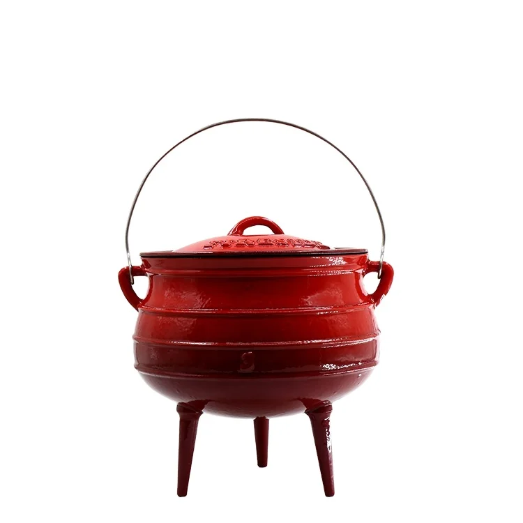 Wholesale 3 legs cast iron potjie pot size 25 factory and