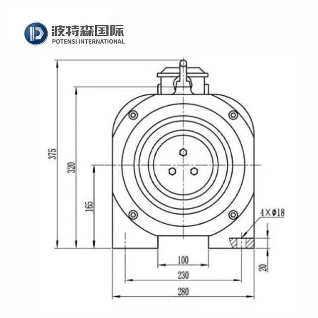 Monadrive Elevator Permanent Magnet Synchronous Gearless Traction Machine MONA 200 for Monadrive Elevator Spare Parts