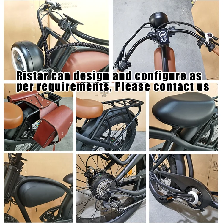 48v Retro Style Electric Bike High Speed Waterproof Hybrid Powerful Electric Bicycle Beach Cruiser E Bike Europe