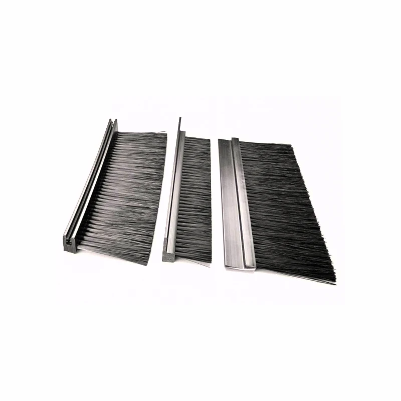 H/F/T/U Type Dust and Fireproof Bottom Tool Cabinet Door with Window Aluminum Alloy Rubber Products Seal Brush Strip