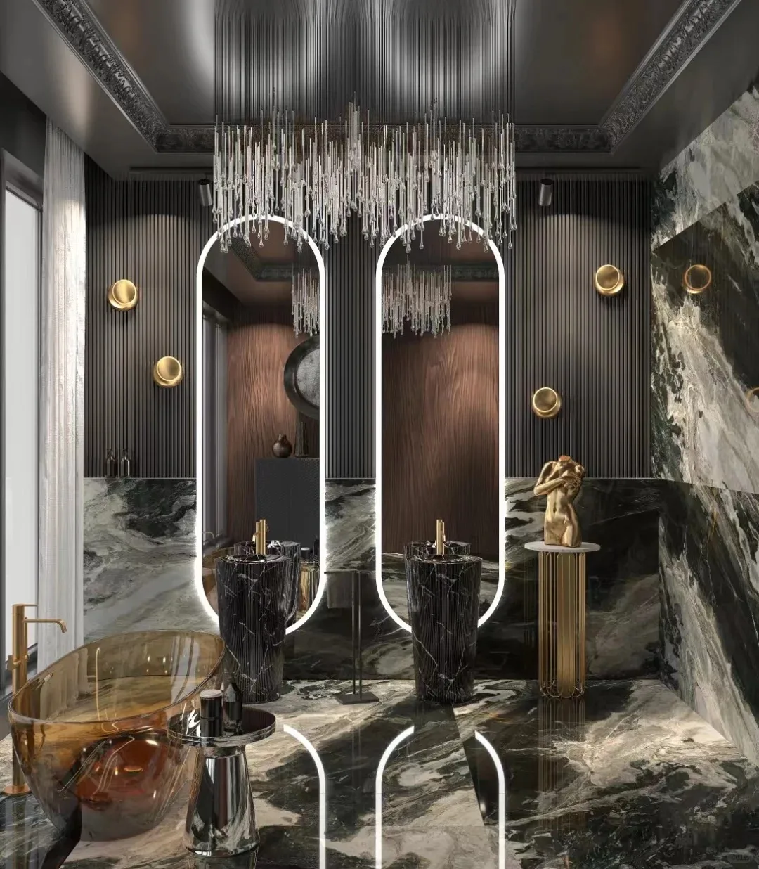 product modern luxury stone hotel villa indoor stairs floor wall kitchen countertop bathroom vanity natural black white marble texture-6