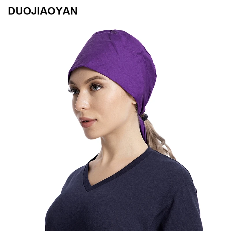 solid color scrub hats