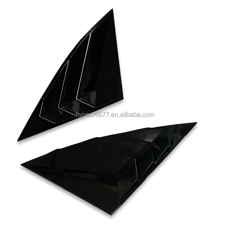 product tiypeor window louvers rear side vent cover for hyundai suv tucson 2021   2023 car accessory parts-8