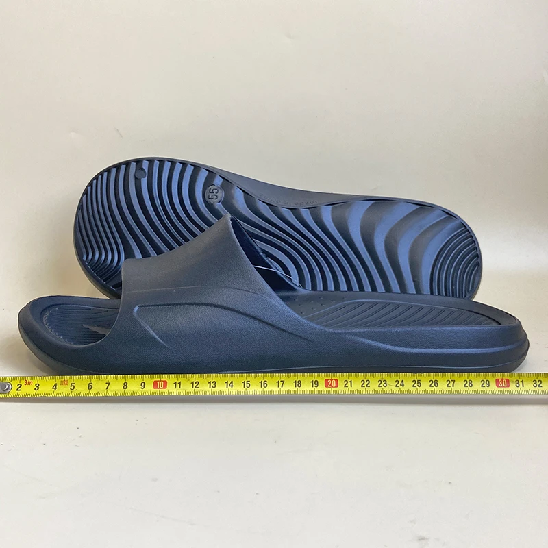 Designer Plus Size Sandals ,Custom Logo Black Slides Sandal Men