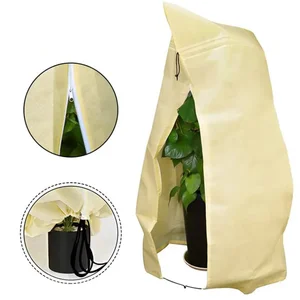 Outdoor Reusable Non-Woven Blanket for Winter Frost Protection Plant Covers Drawstring Zipper 3 Colors 5 Sizes Garden Supplies