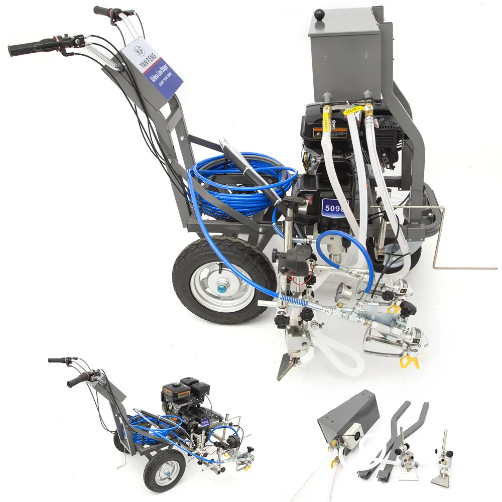 Road Marking Machine Petrol Powered with Reflective Bead Capability Airless Line Striper