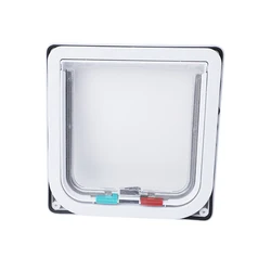 Pet Products Custom 4 Way Locking Safety Interior Cat Gate Flap Pet Dog Door Dog Door Doors For Cats