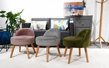 Custom Most Popular High End Trendy New Design Dining Room Furniture Cheap Price Velvet Stool Chair