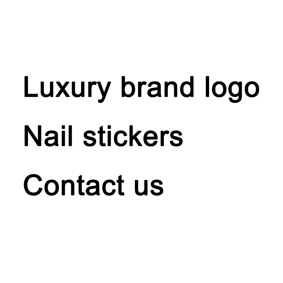 Brand Luxury Nail Stickers